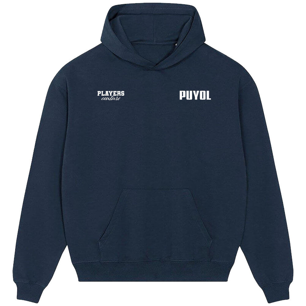 Carlos Puyol Logo Players Couture Men's Casual Hoodie Navy