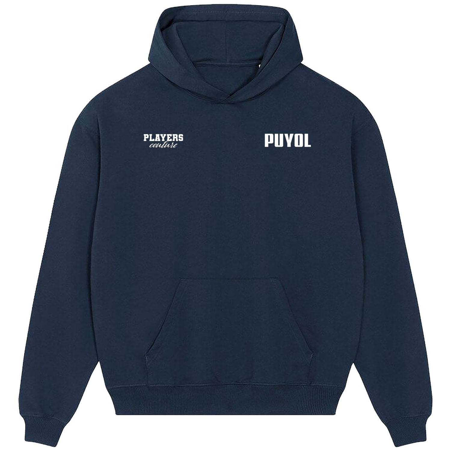 Carlos Puyol Logo Players Couture Men's Casual Hoodie Navy