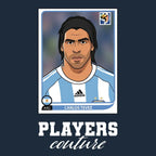 Carlos Tevez World Cup Sticker Kids Hoodie – carlos tevez navy Players Couture design