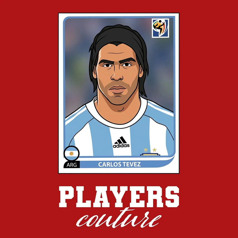 Carlos Tevez World Cup Sticker Kids Hoodie – carlos tevez red Players Couture design
