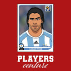 Carlos Tevez World Cup Sticker Kids Hoodie – carlos tevez red Players Couture design