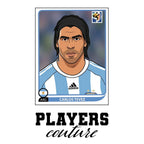 Carlos Tevez World Cup Sticker Kids Hoodie – carlos tevez white Players Couture design