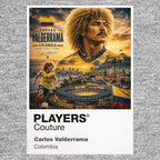 Carlos Valderrama Colombia Atlas Frame artwork by Players Couture