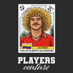Carlos Valderrama World Cup Sticker Kids T-Shirt – carlos valderrama black Players Couture design
