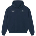 Carlos Valderrama hoodie – navy men's hoodie featuring the Carlos Valderrama Players Couture logo