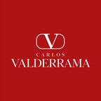 Carlos Valderrama Logo Men's T-Shirt – red close-up detail shot of the Carlos Valderrama Players Couture logo design