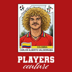 Carlos Valderrama World Cup Sticker Kids T-Shirt – carlos valderrama red Players Couture design