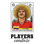 Carlos Valderrama World Cup Sticker Kids Hoodie – carlos valderrama white Players Couture design