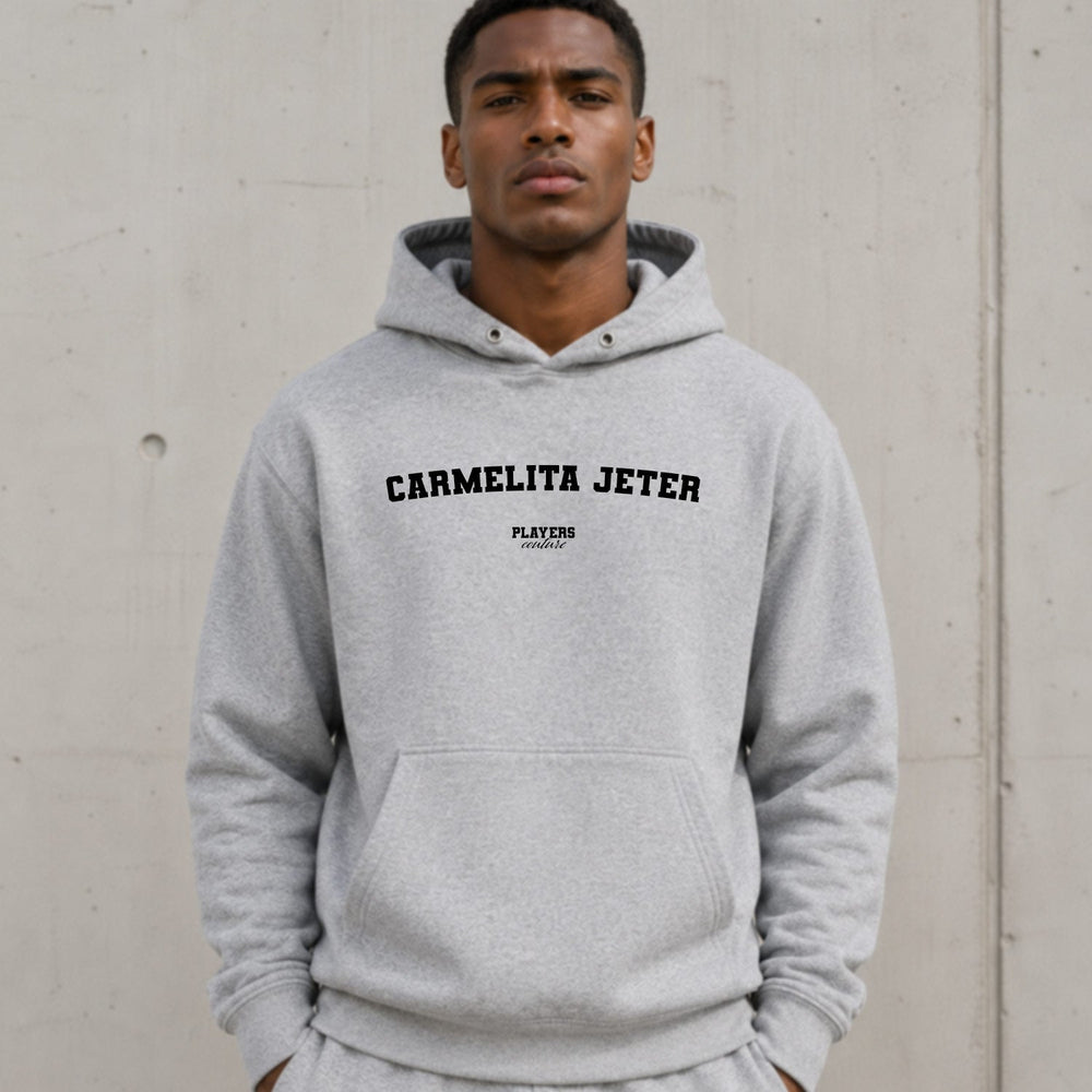 carmelita-jeter name-print hoodie - grey