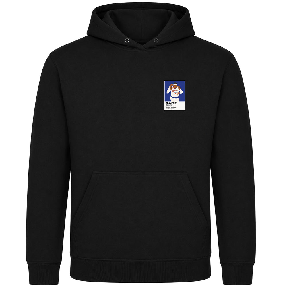 Carmelo Anthony Knicks Basketball Icon Frame Men's Hoodie - Black