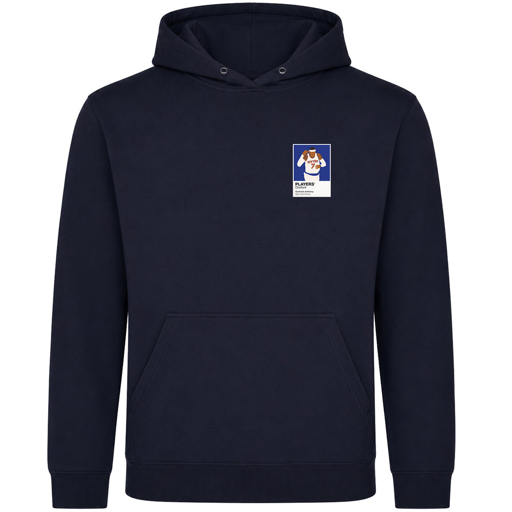 Carmelo Anthony Knicks Basketball Icon Frame Men's Hoodie - Navy
