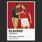 Carragher and Neville AC Milan black Icon Frame artwork detail