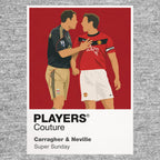 Carragher and Neville AC Milan grey Icon Frame artwork detail