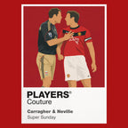 Carragher and Neville AC Milan red Icon Frame artwork detail
