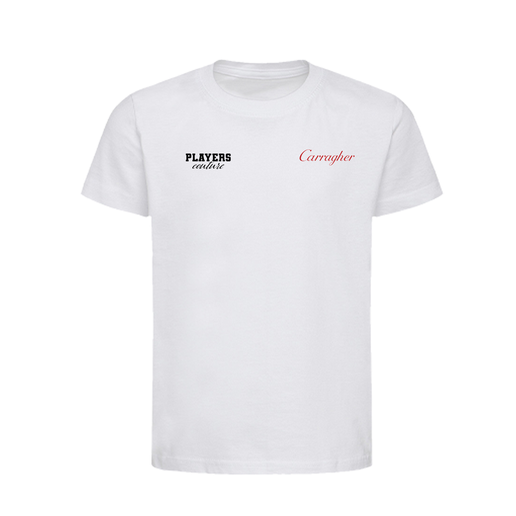 Jamie Carragher Logo Players Couture Kids T-Shirt White