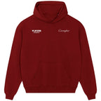 Jamie Carragher hoodie – red men's hoodie featuring the Jamie Carragher Players Couture logo