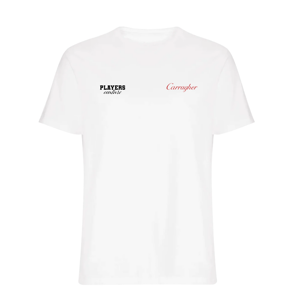 Carragher Logo Players Couture Mens T-Shirt White