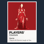 Carrie Carrie White at the prom as humiliation releases her telekinetic power Icon Frame artwork in navy