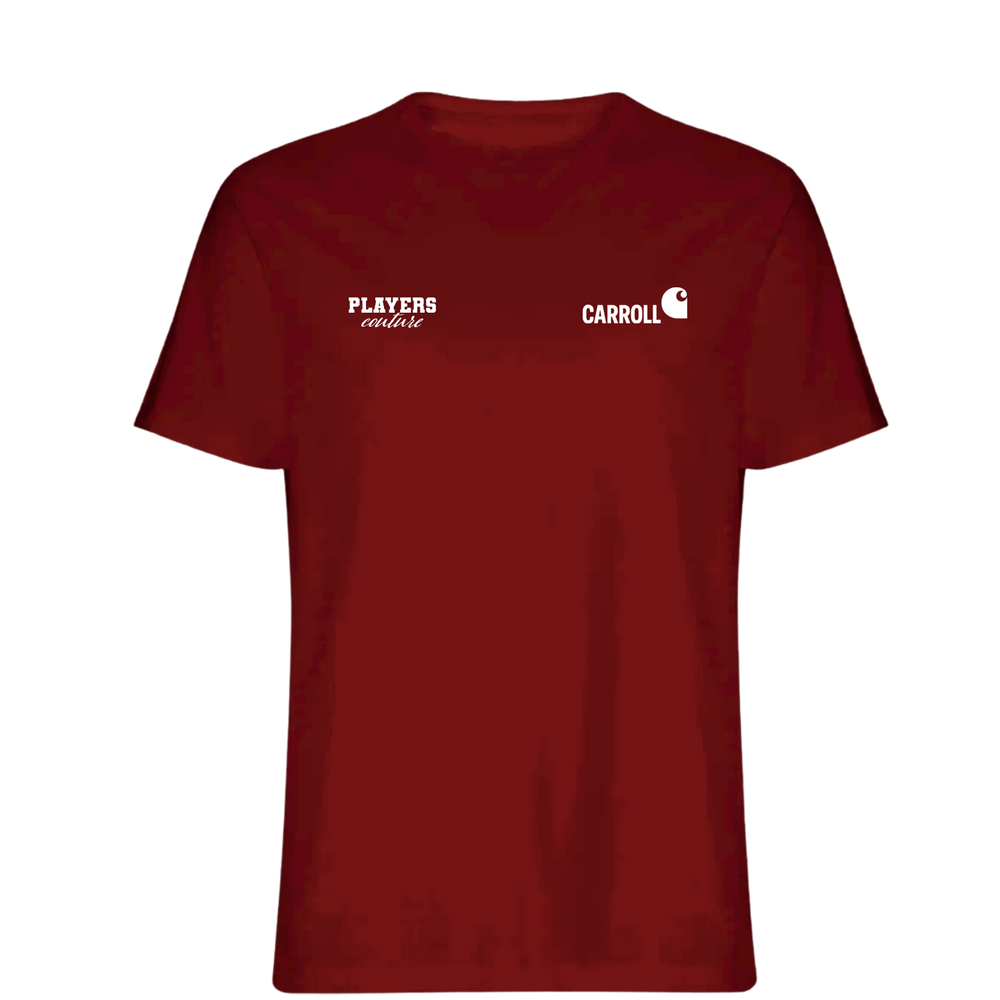Carroll Logo Players Couture Mens T-Shirt Red