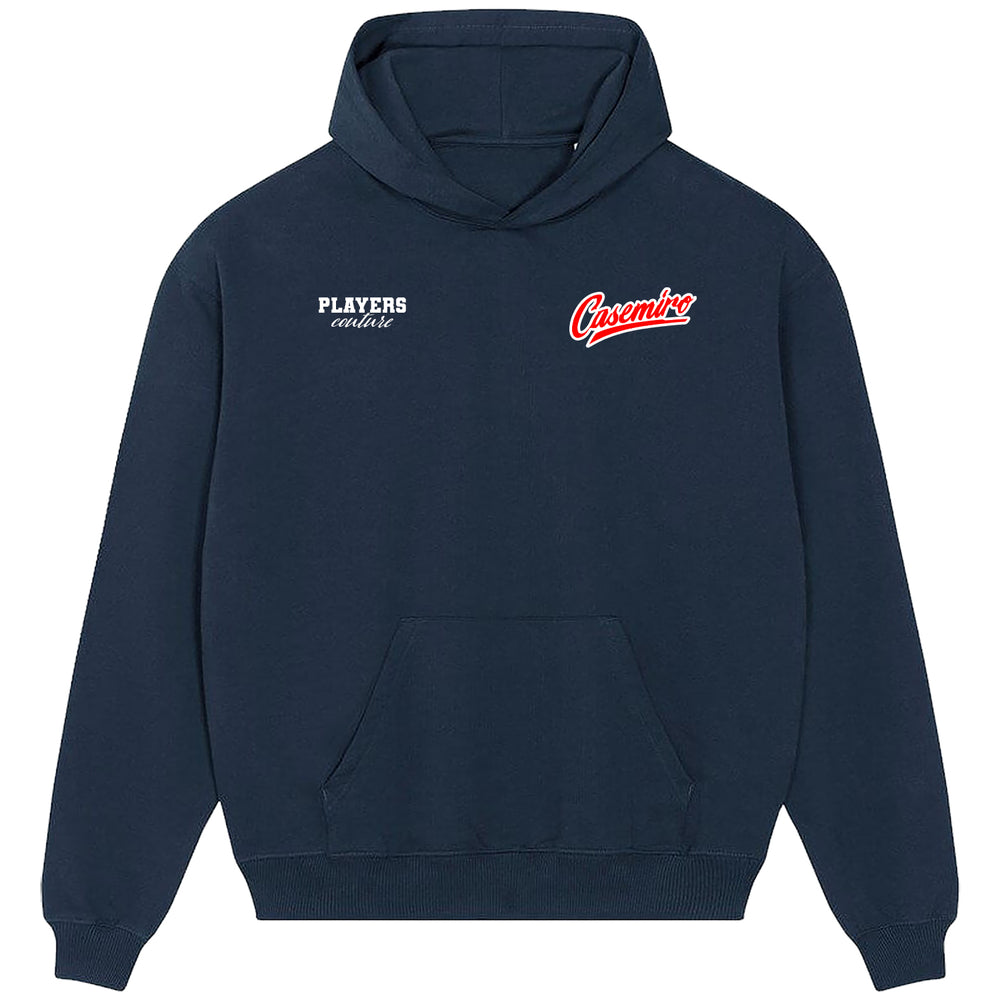 Casemiro Logo Players Couture Men's Casual Hoodie Navy