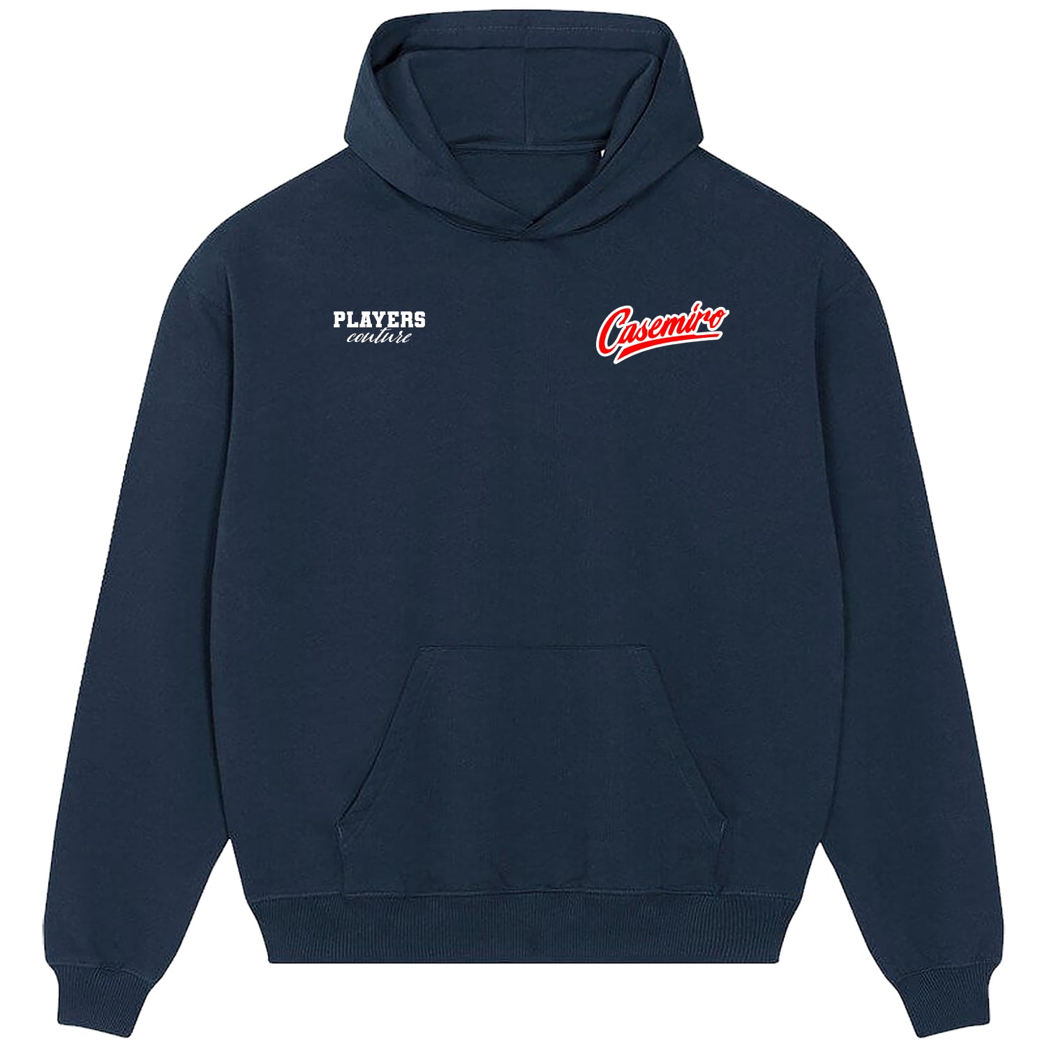 Casemiro Logo Players Couture Men's Casual Hoodie Navy