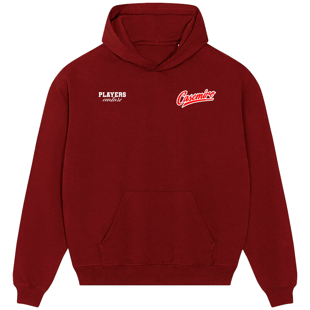Casemiro Logo Players Couture Men's Casual Hoodie Red