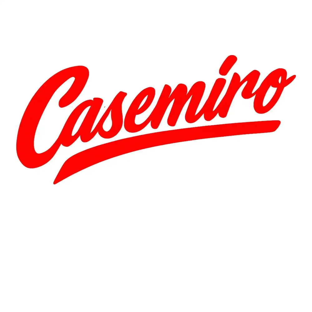 Casemiro Logo Men's T-Shirt – white close-up detail shot of the Casemiro Players Couture logo design