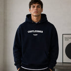 castlevania name-print hoodie - navy