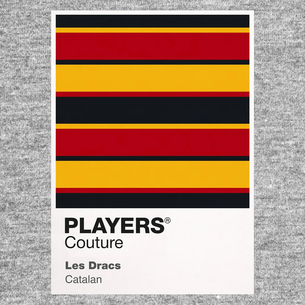 Catalans Dragons Classic Rugby League Shirt Colours Frame Men's Hoodie