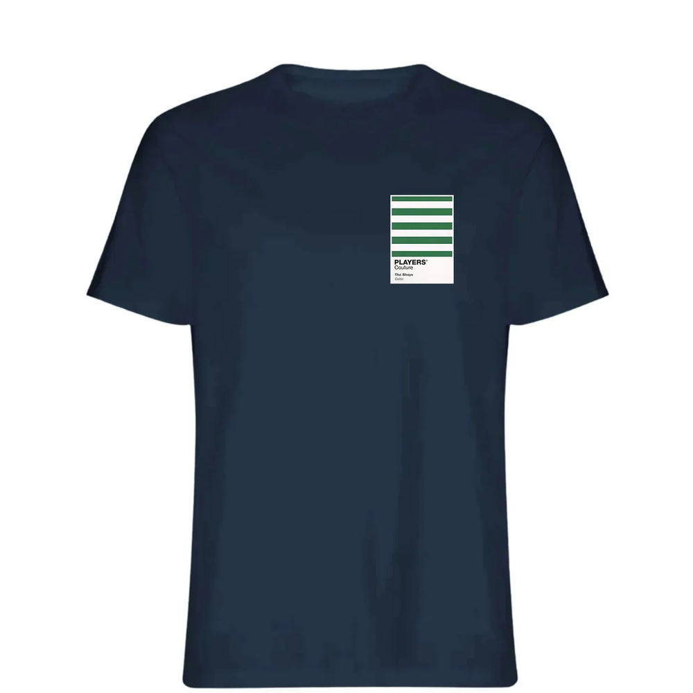 Celtic t-shirt – navy men's t-shirt featuring the Celtic Players Couture logo