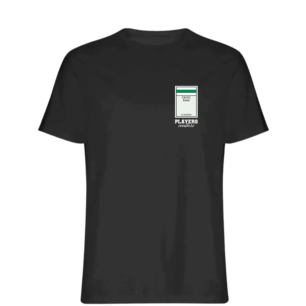 Glasgow Celtic Monopoly Card Players Couture Mens T-Shirt - Black / S | Celtic, Football, Men's, Monopoly Card Collection, T-Shirts, Volume 2