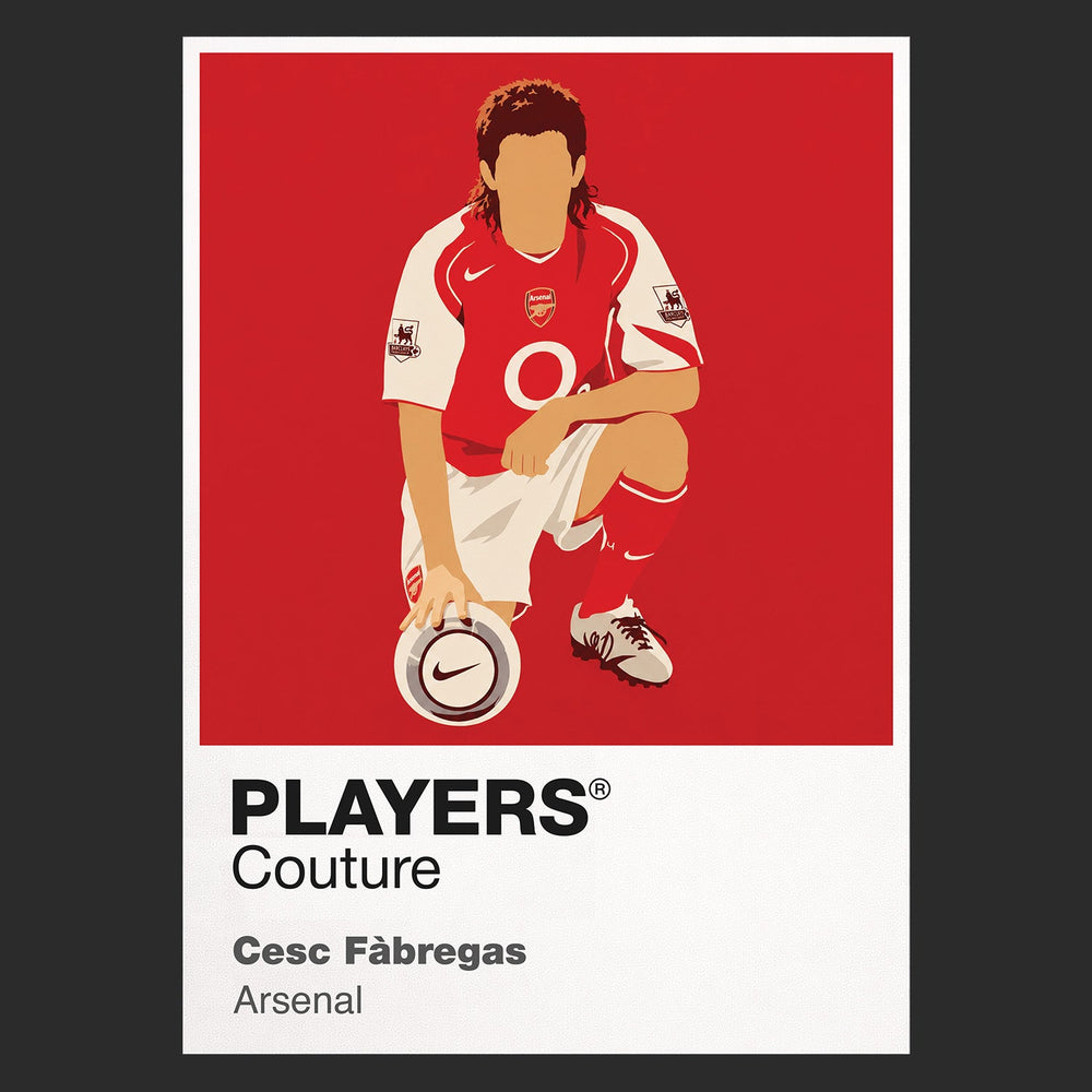 Cesc Fàbregas Arsenal black Icon Frame artwork detail