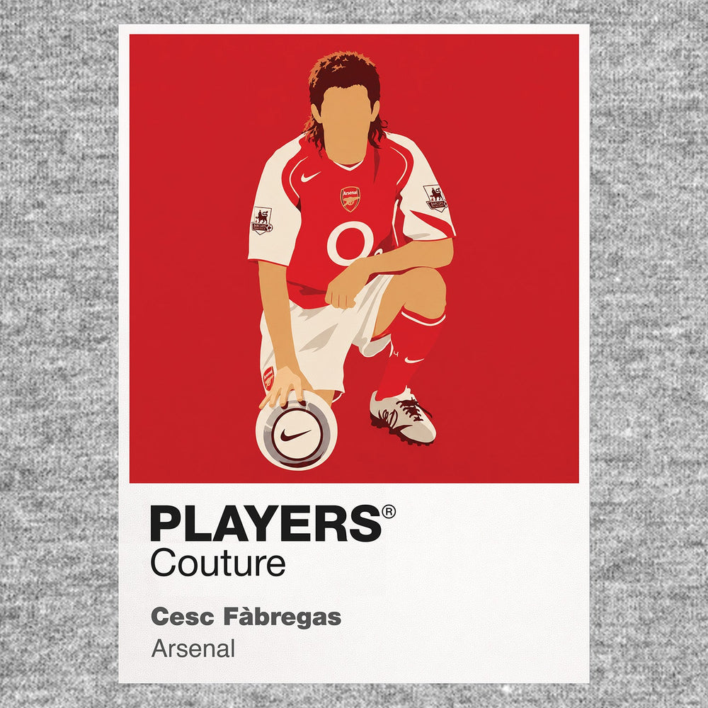 Cesc Fàbregas Arsenal grey Icon Frame artwork detail