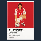 Cesc Fàbregas Arsenal navy Icon Frame artwork detail