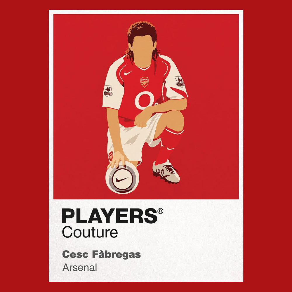 Cesc Fàbregas Arsenal red Icon Frame artwork detail