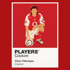 Cesc Fàbregas Arsenal red Icon Frame artwork detail
