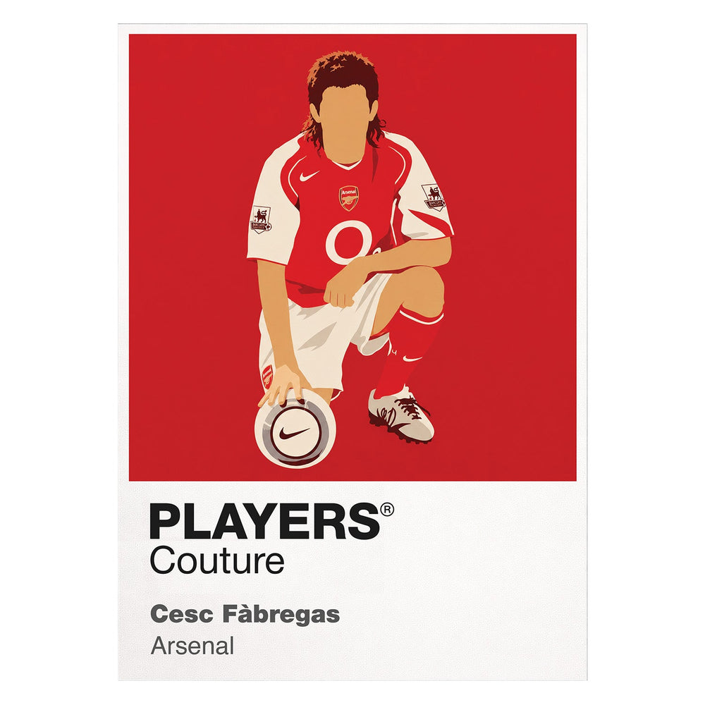 Cesc Fàbregas Arsenal white Icon Frame artwork detail