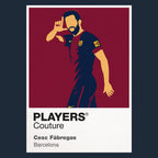 Cesc Fàbregas Barcelona navy Icon Frame artwork detail