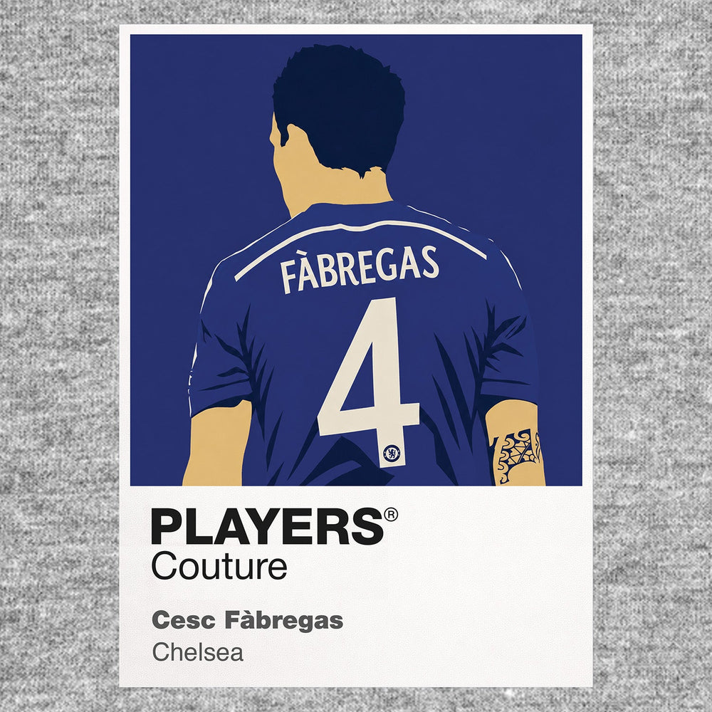 Cesc Fàbregas Chelsea grey Icon Frame artwork detail