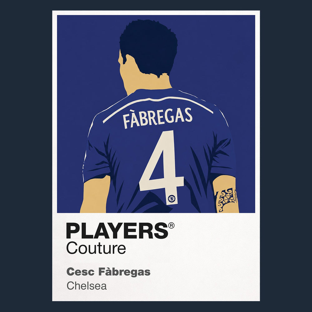 Cesc Fàbregas Chelsea navy Icon Frame artwork detail