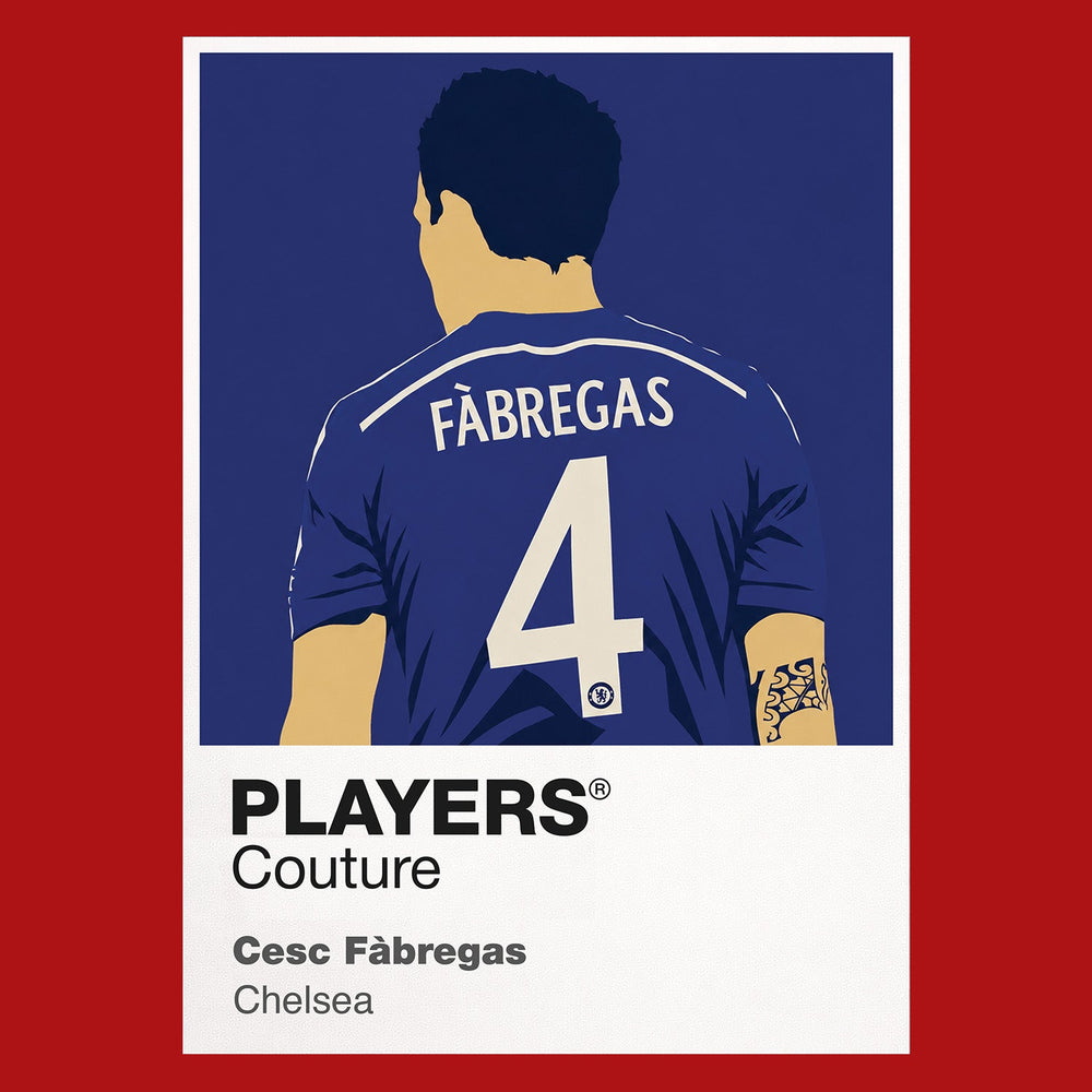 Cesc Fàbregas Chelsea red Icon Frame artwork detail