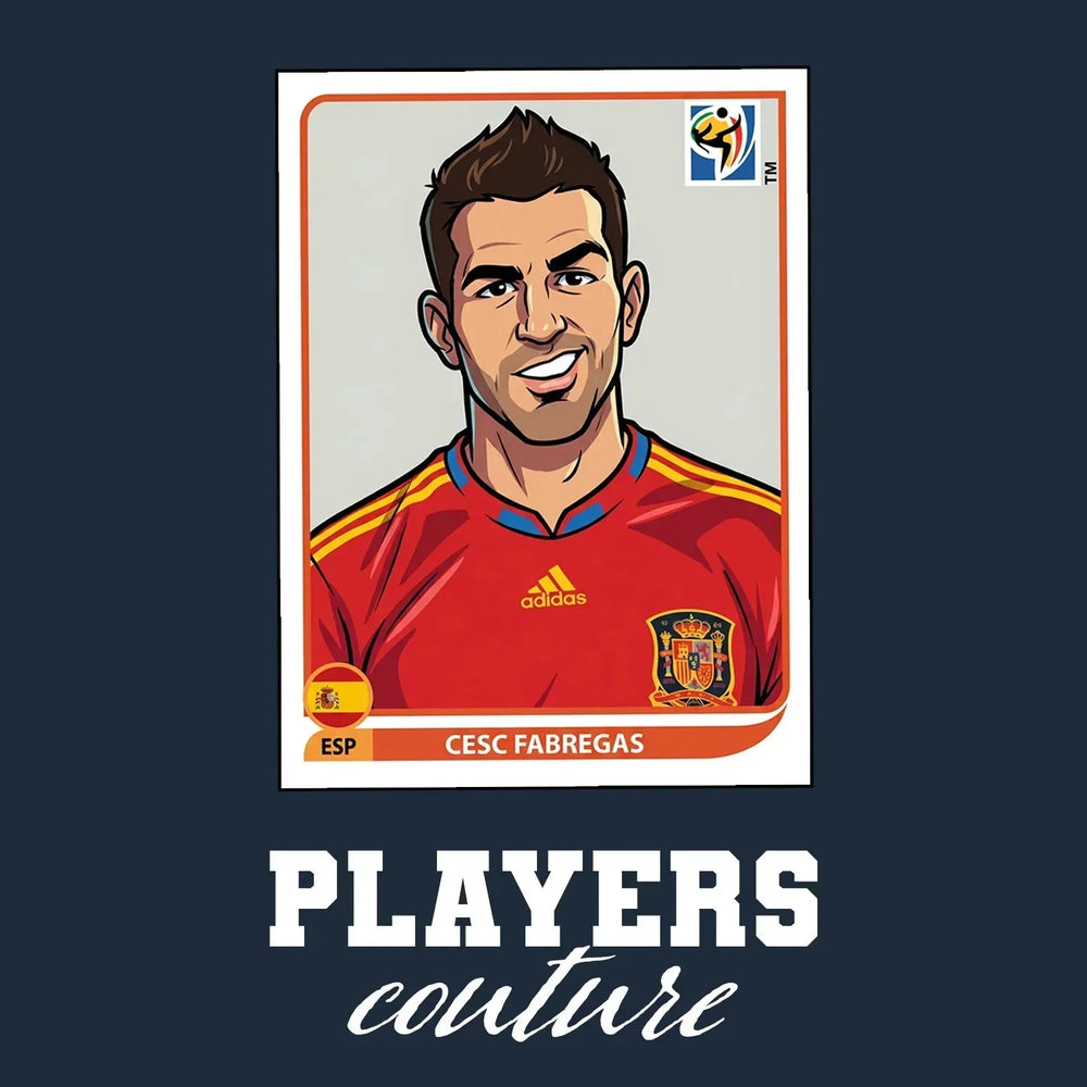 Cesc Fabregas World Cup Sticker Kids T-Shirt – cesc fabregas navy Players Couture design