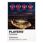 Arsenal 2026 Champions Arsenal Icons in Lights Frame artwork in white