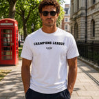 Champions League white T-shirt lifestyle image 1