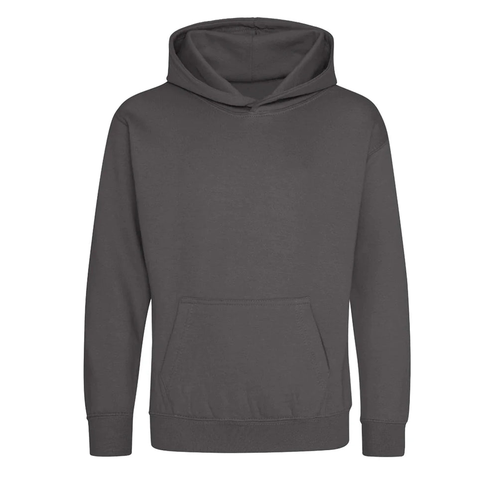 Custom Upload Your Own hoodie – charcoal kids' hoodie featuring the Custom Upload Your Own Players Couture logo