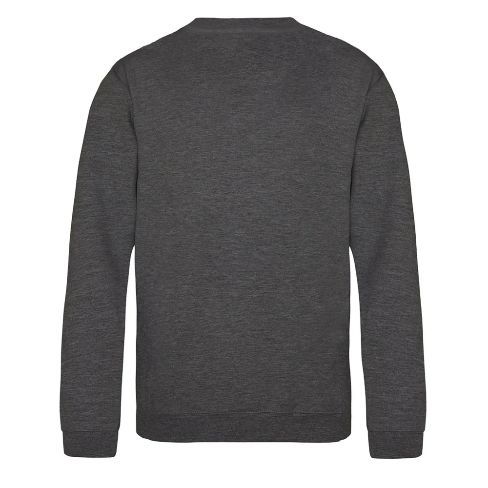 Essentials Collection hoodie – charcoal kids' hoodie with white Essentials Collection letters and Players Couture logo on