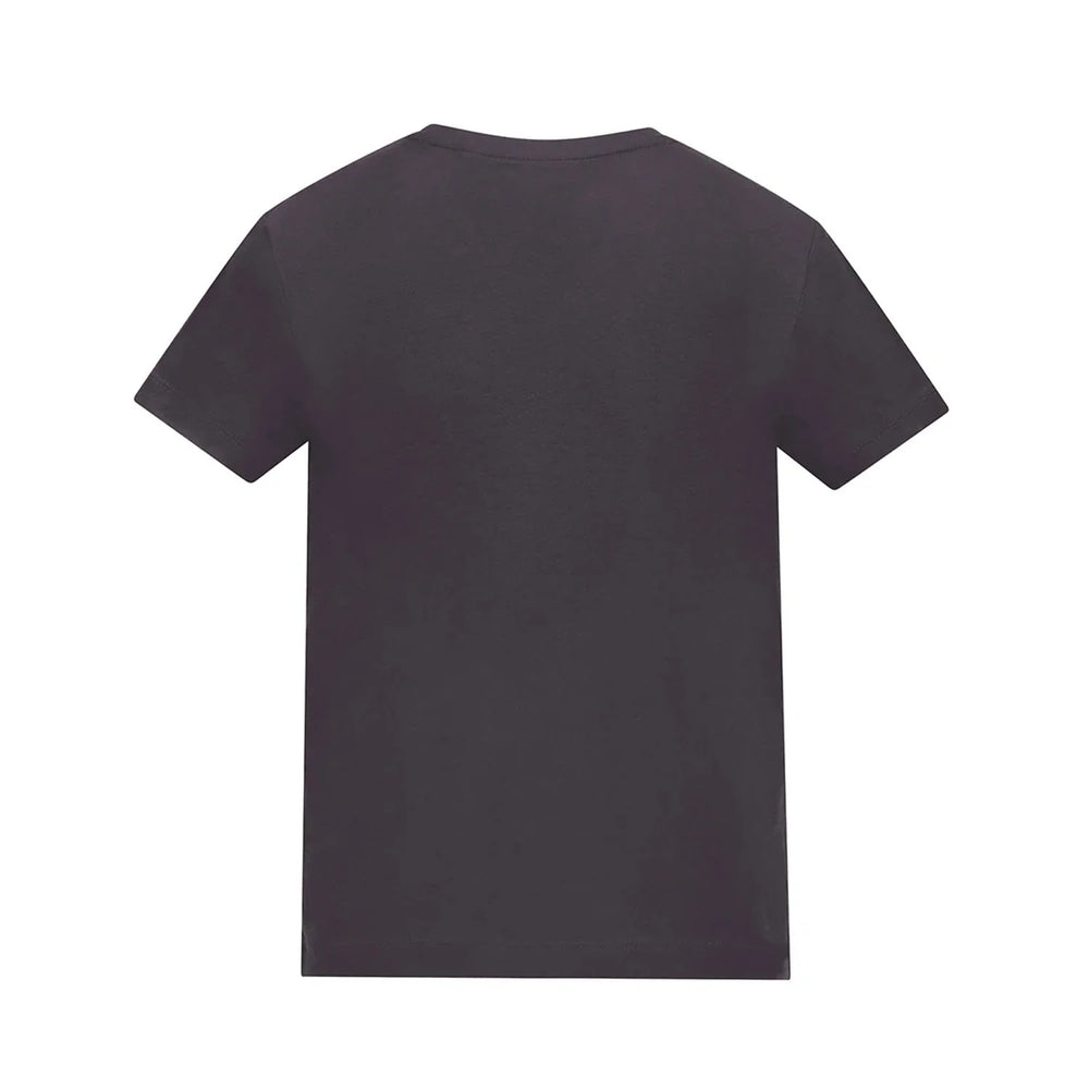 Essentials Collection t-shirt – charcoal kids' t-shirt with white Essentials Collection letters and Players Couture logo on
