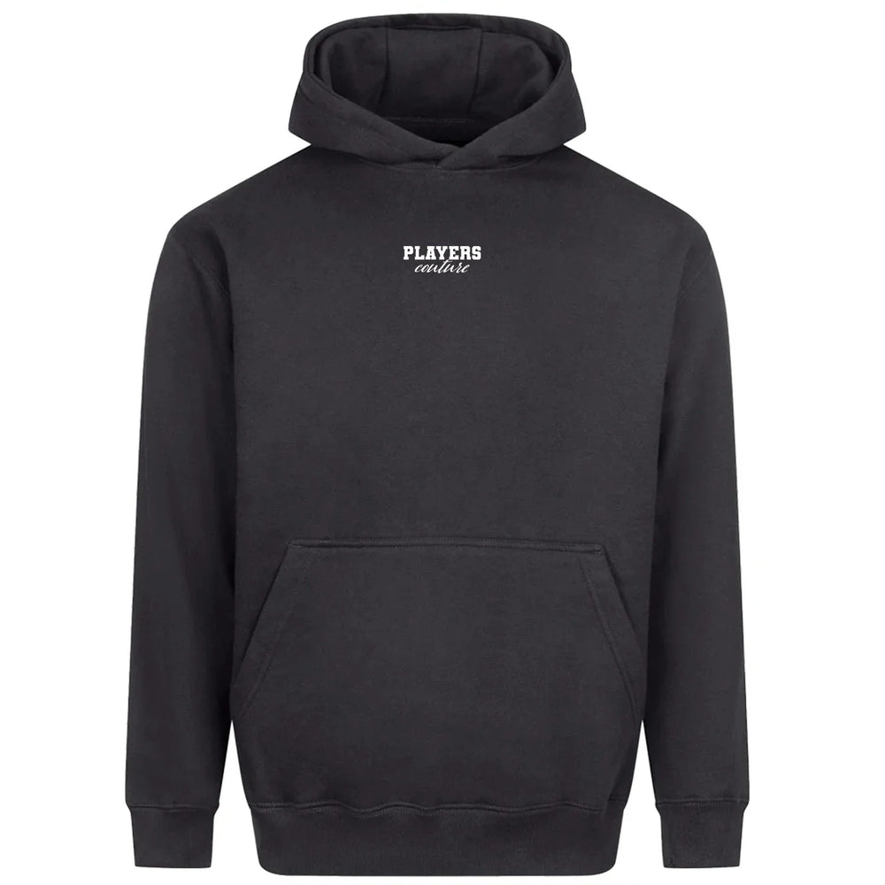 Essentials Collection Players Couture Men's Heavyweight Charcoal Grey Hoodie - Dark Gray / XS | Basics, Essentials Collection, Hoodies, Men's