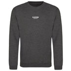 Essentials Collection hoodie – charcoal men's hoodie with white Essentials Collection letters and Players Couture logo on