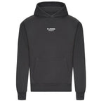Essentials Collection hoodie – charcoal men's hoodie with white Essentials Collection letters and Players Couture logo on
